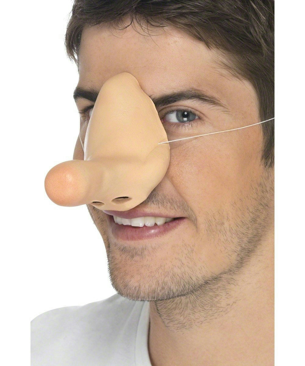 Long Comedy Funny Fake Latex Nose Costume Accessory by HalloweenStore.com