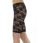 Smiffy's Women's 80's Black Lace Cycling Shorts Fancy Dress Costume Accessory by HalloweenStore.com
