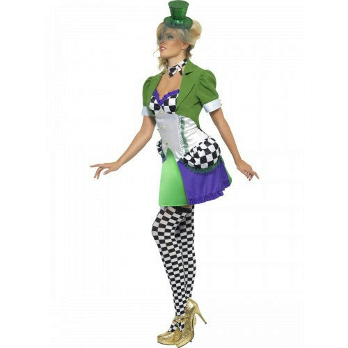 Smiffy's Women's Mad Hatter Fever Miss Hatter Costume Size Small 6-8 by HalloweenStore.com