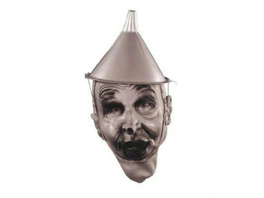 Silver Plastic Tin Man Funnel Top Hat Costume Accessory by HalloweenStore.com