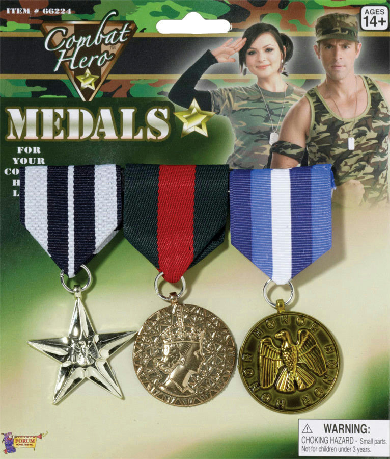 Combat Hero Military Medals Costume Accessory by HalloweenStore.com