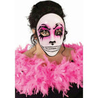 Women's Day of the Dead Pink Masquerade Venetian Skull Face Mask by HalloweenStore.com
