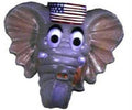 Cesar Republican Elephant Hard Rigid Plastic Costume Adult Mask by HalloweenStore.com
