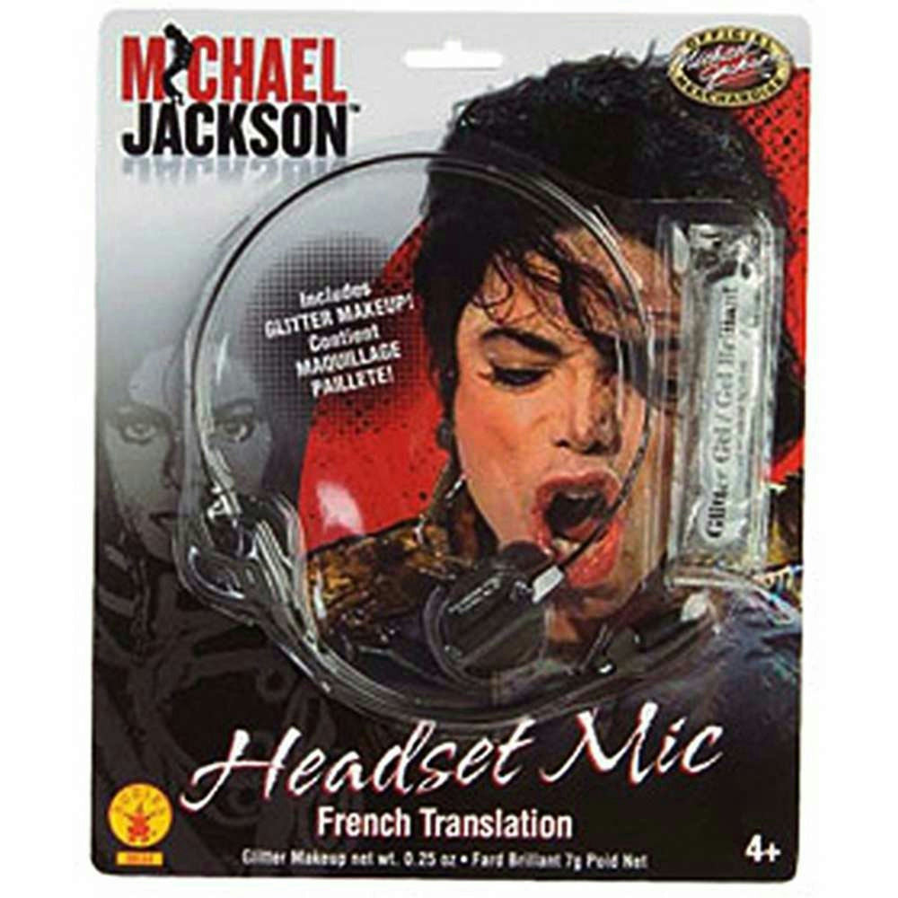 Michael Jackson Microphone Headset Mic Costume Accessory Toy Prop by HalloweenStore.com