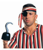 Plastic Pirate Hook Hand Costume Accessory by HalloweenStore.com