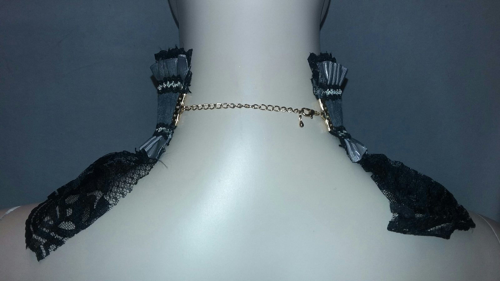 Elegant Steampunk Lace Neck Victorian Corset Choker Necklace Costume Jewelry by HalloweenStore.com