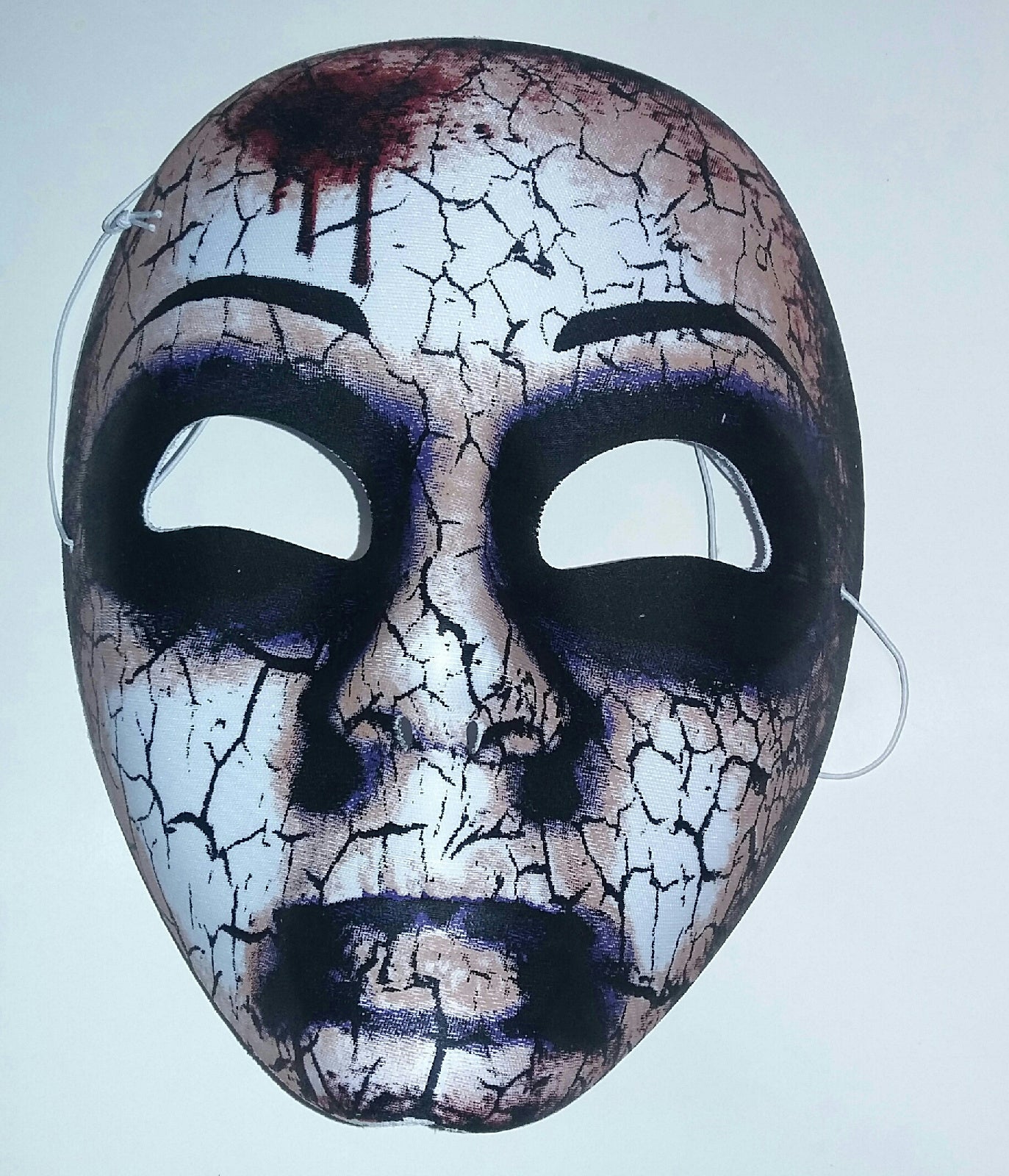 Forum Novelties Zombie Cracked Looking Half Face Mask by HalloweenStore.com