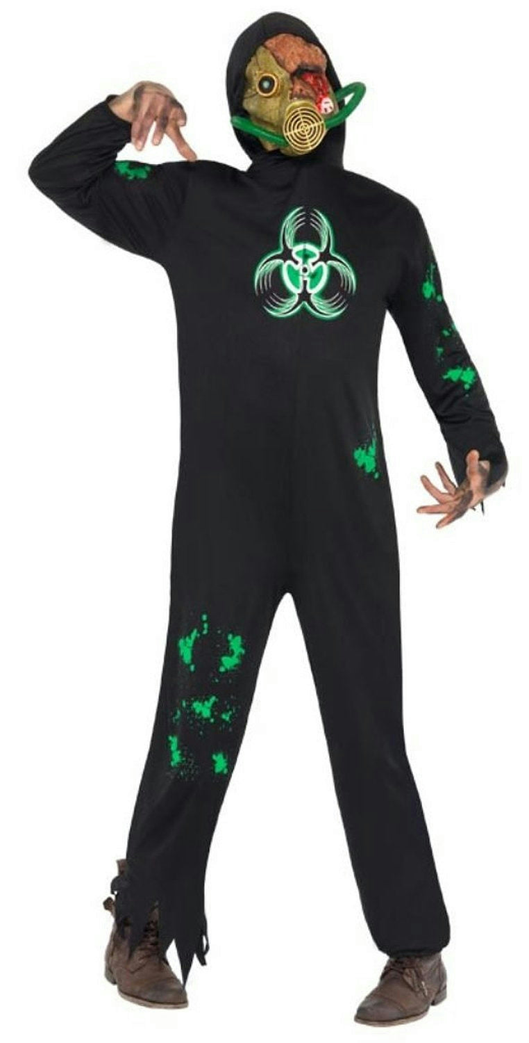Men's Biohazard Man Zombie Smiffy's Adult Costume Size Medium by HalloweenStore.com