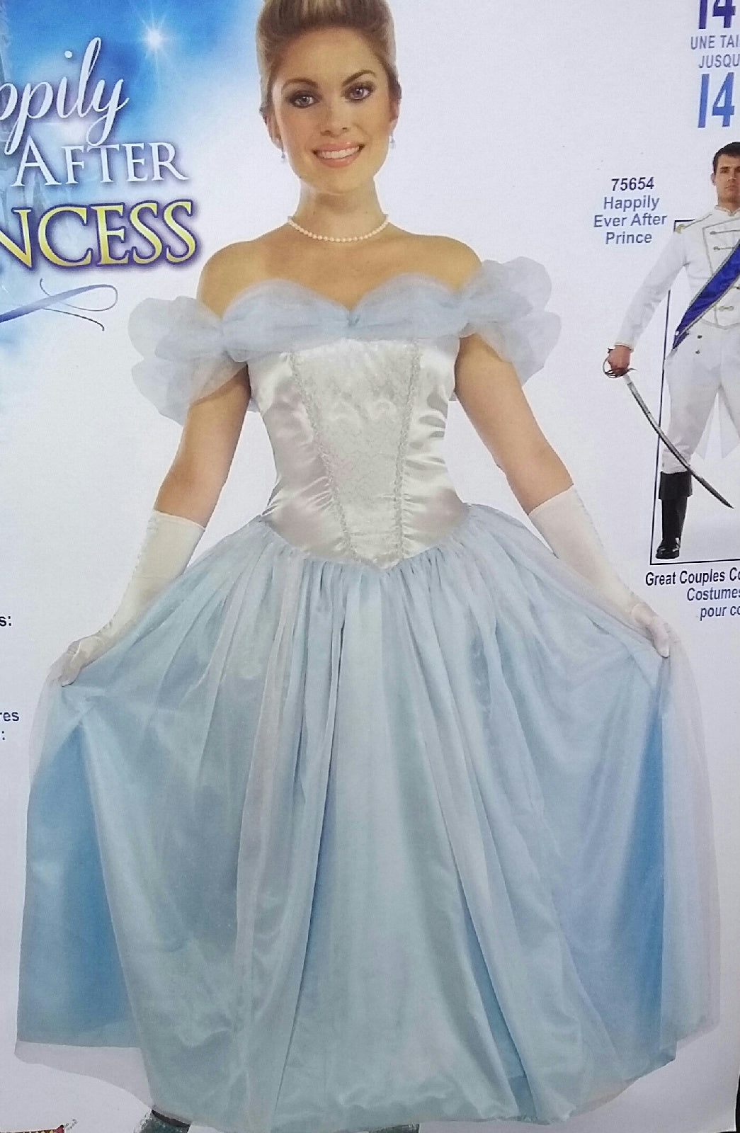 Forum Women's Happily Ever After Princess Blue Cinderella Costume Dress by HalloweenStore.com