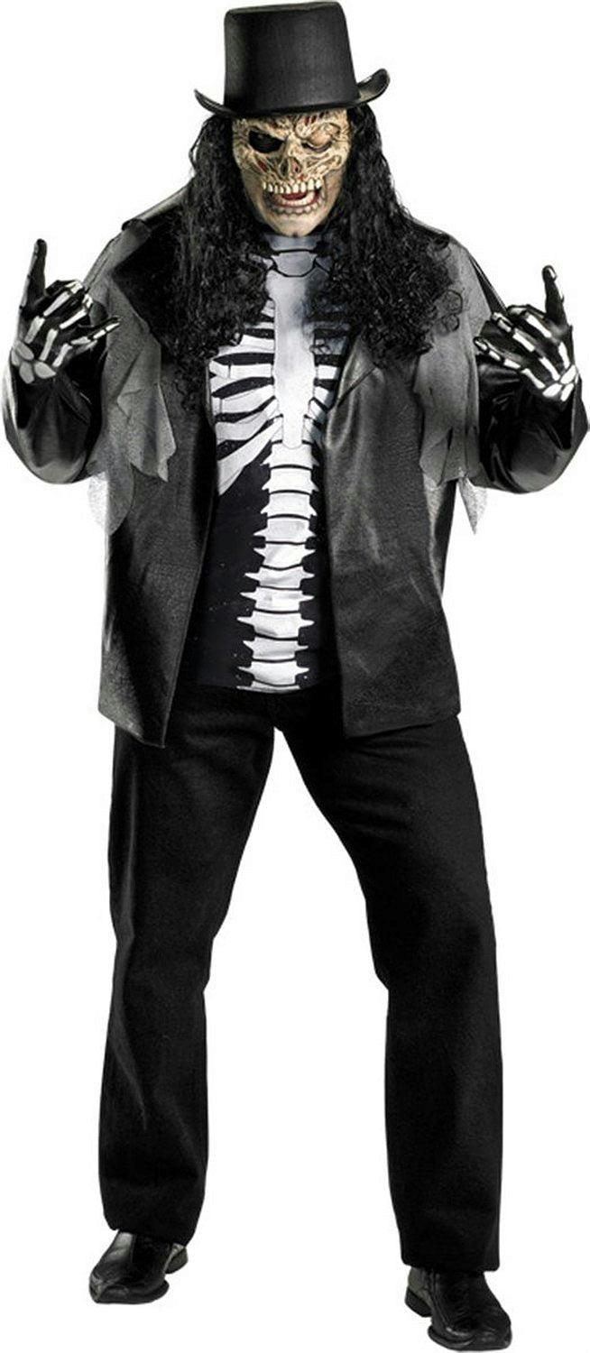 Cryptic Rocker Plus Size Adult Costume Skull Slash XXL 50-52 by HalloweenStore.com