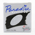 Silver Mehron Paradise Professional Cake Makeup Face Paint AQ 1.4oz by HalloweenStore.com