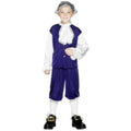 Smiffy's Children's Blue Colonial Boy Child Costume Size Small Ages 3-5 by HalloweenStore.com