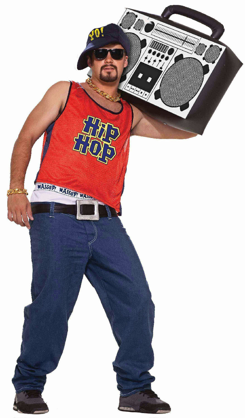 Men's 80's Hip Hop Home Boy Old School Rapper Adult Costume by HalloweenStore.com