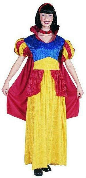 RG Costumes Women's Snow White Adult Velvet Costume Dress with Attached Cape by HalloweenStore.com