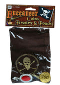 Buccaneer Coins Jewelry and Pouch Pirate Costume Accessory by HalloweenStore.com