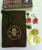 Buccaneer Coins Jewelry and Pouch Pirate Costume Accessory by HalloweenStore.com