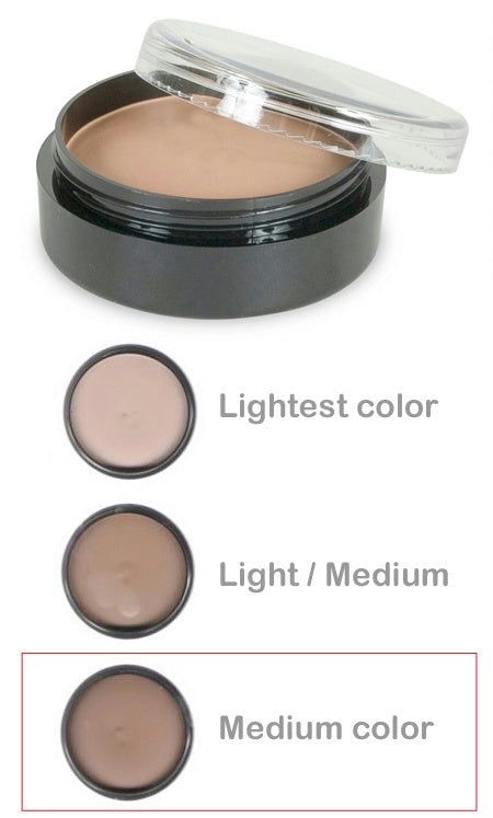 Mehron TC3 Tattoo Cover Up Medium Color Professional Makeup Flaw Concealer by HalloweenStore.com