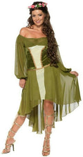 Tales of Old England Fair Maiden Sexy Dress and Flower Halo Costume Small 6-8 by HalloweenStore.com