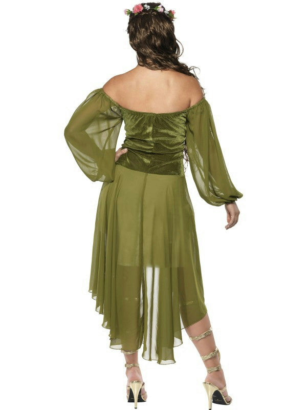 Tales of Old England Fair Maiden Sexy Dress and Flower Halo Costume Large 14-16 by HalloweenStore.com