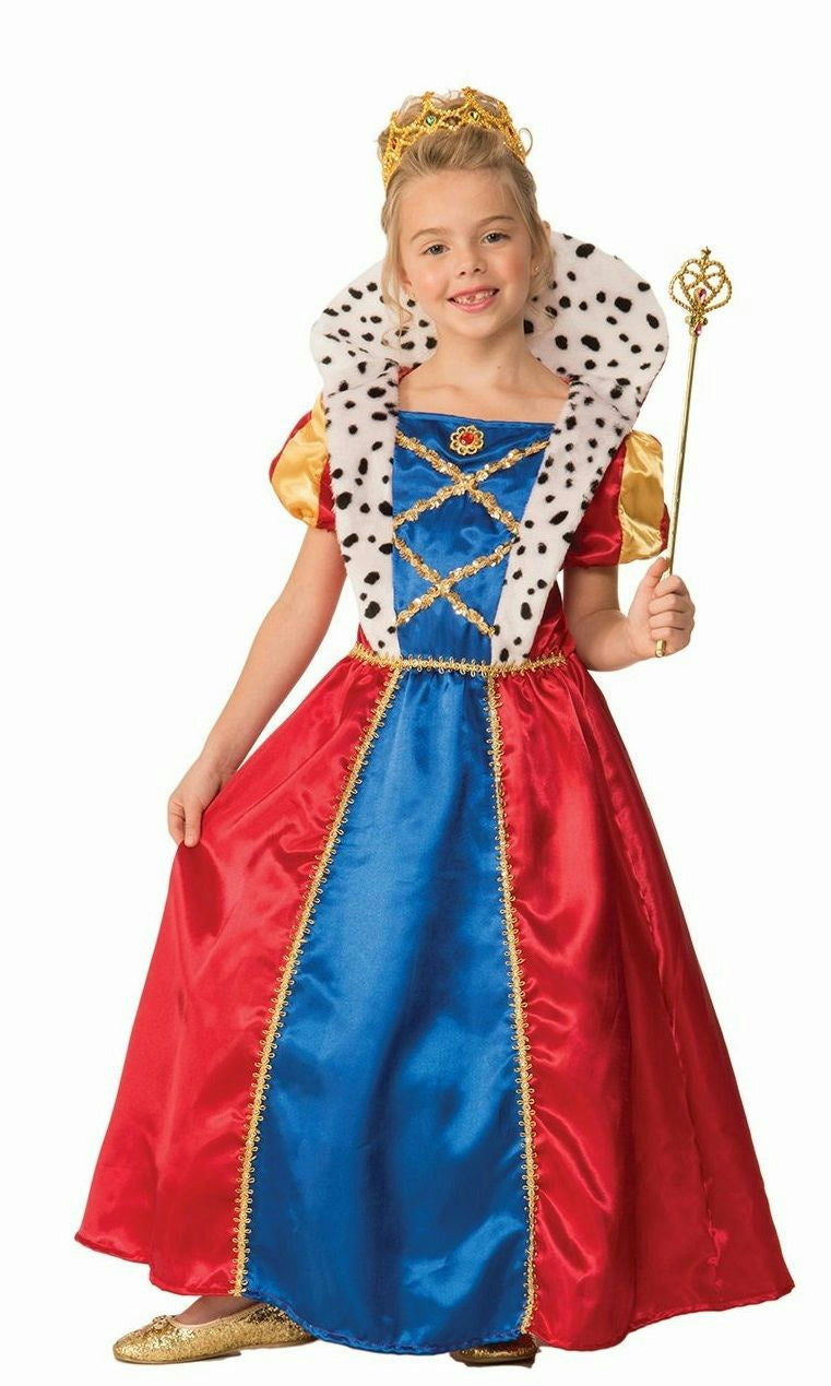 Girls Royal Queen Child Costume Dress Size Small 4-6 by HalloweenStore.com