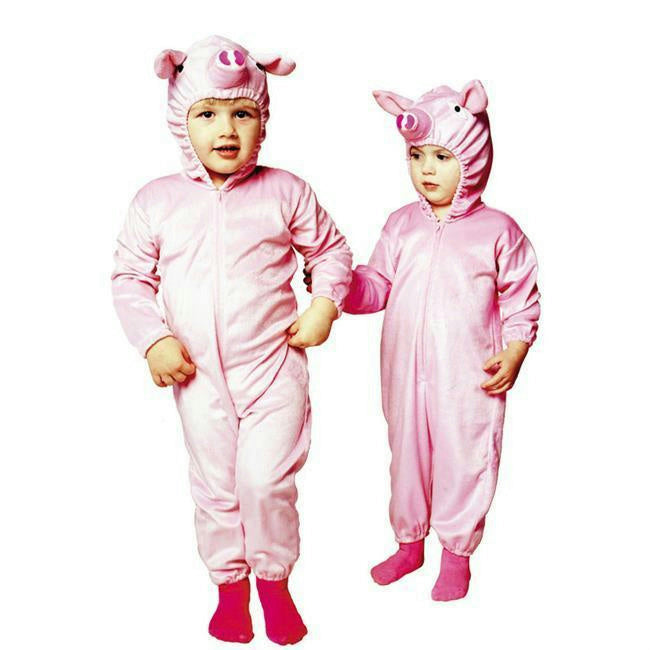 Little Piggy Pig Infant Child Pajama Pjs Costume Size 1-2 by HalloweenStore.com