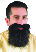 Fun World Black Mustache and Beard Facial Hair Set by HalloweenStore.com