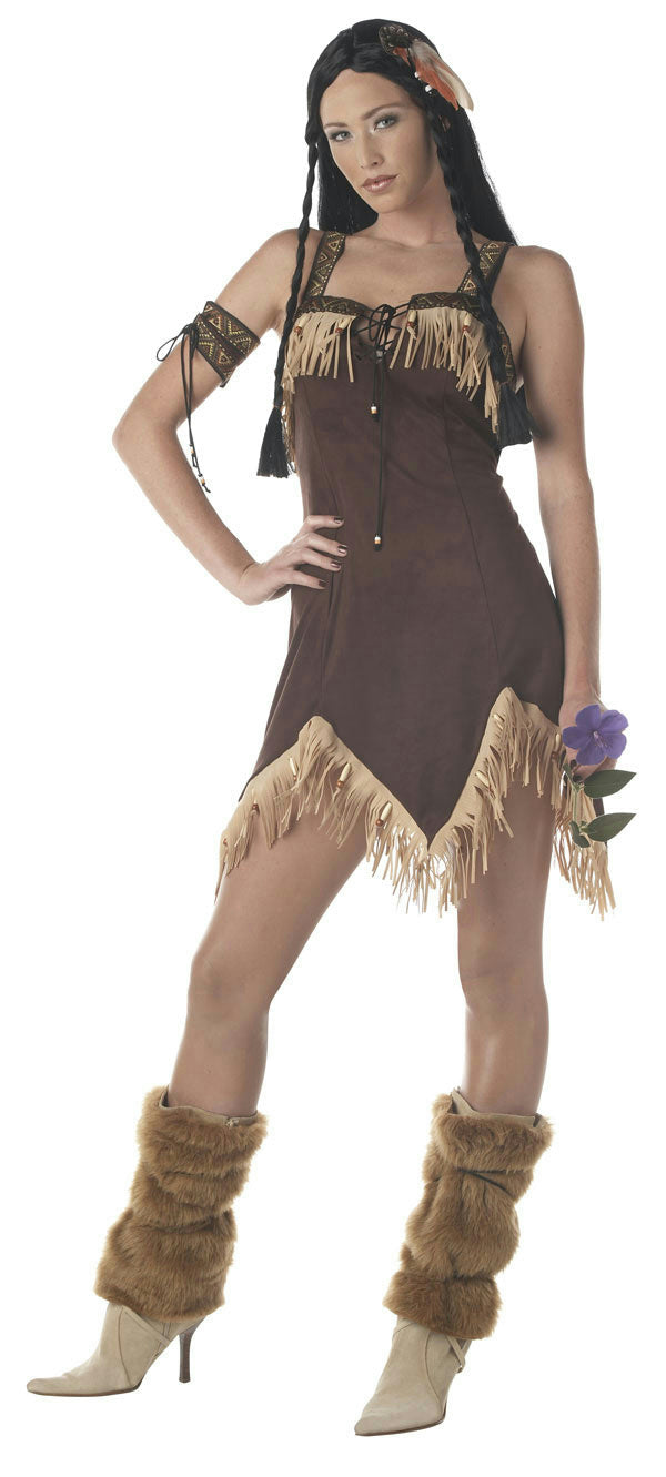 California Costume Sexy Native American Indian Princess Adult Costume Small 6-8 by HalloweenStore.com