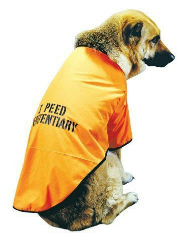 I Peed Penitentiary Got Busted Convict Pet Costume by HalloweenStore.com