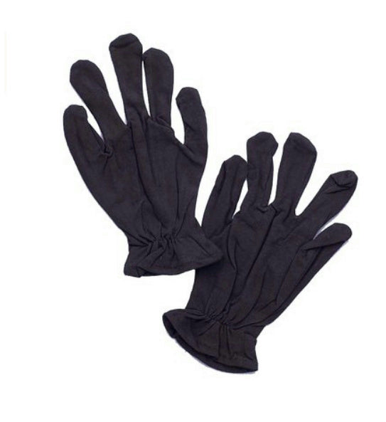 Black Theatrical Parade Costume Gloves by HalloweenStore.com