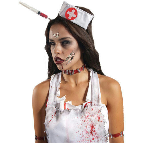 Rubie's Zombie Temporary Fake Skull Bones Tattoos Set by HalloweenStore.com
