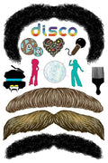 StacheTATS The Signature The Disco Mustache Temporary Facial Tattoos Assortment by HalloweenStore.com