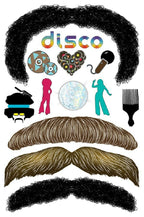 StacheTATS The Signature The Disco Mustache Temporary Facial Tattoos Assortment by HalloweenStore.com