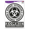 Peel 'N Place Zombie Outbreak Response Car Stickers by HalloweenStore.com