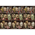 Scary Heads Backdrop Decoration 4 x 30 Feet by HalloweenStore.com