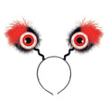 Furry Red Eyeball Boppers Headband by HalloweenStore.com
