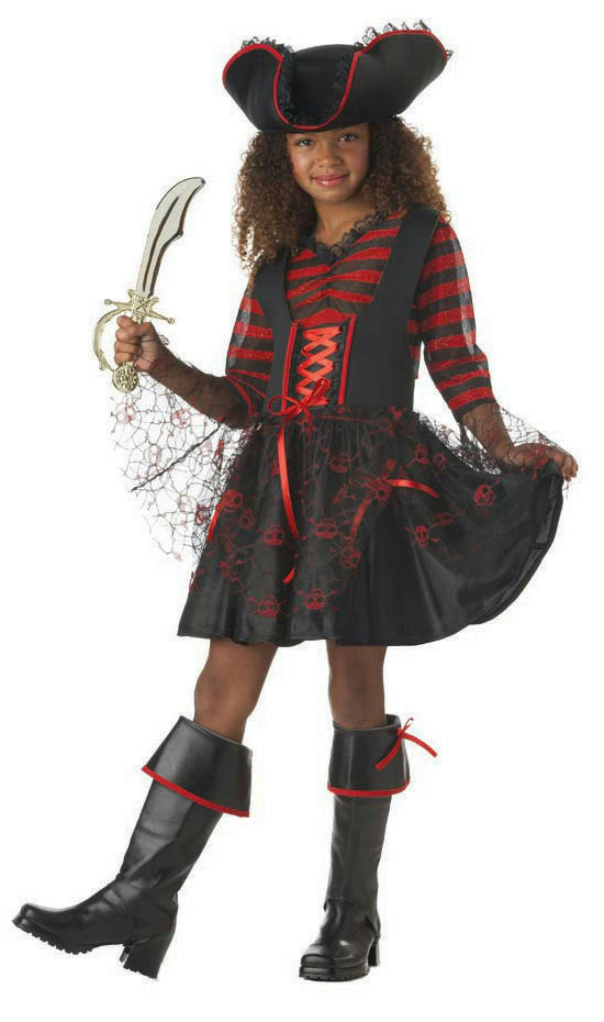 Girls California Costumes Cap'n Cutie Pirate Captain Child Costume Small 6-8 by HalloweenStore.com