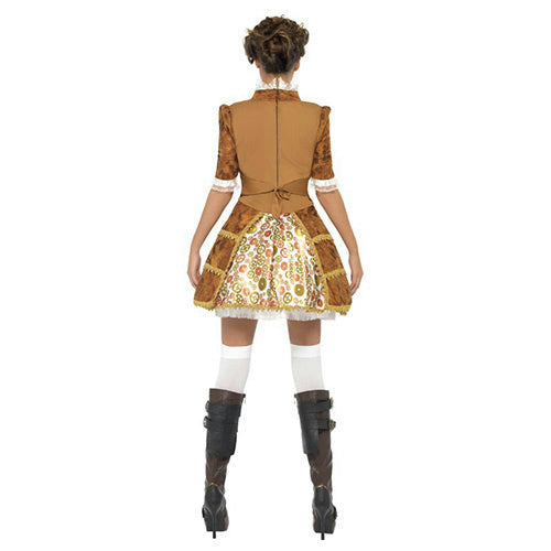 Smiffy's Women's Fever Sexy Steampunk Pirate Adult Costume Size Large 14-16 by HalloweenStore.com