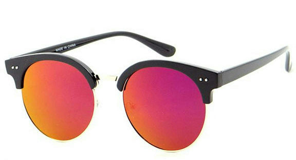 Large Soho Style Sunglasses with Revo Lens Orange Pink Yellow by HalloweenStore.com