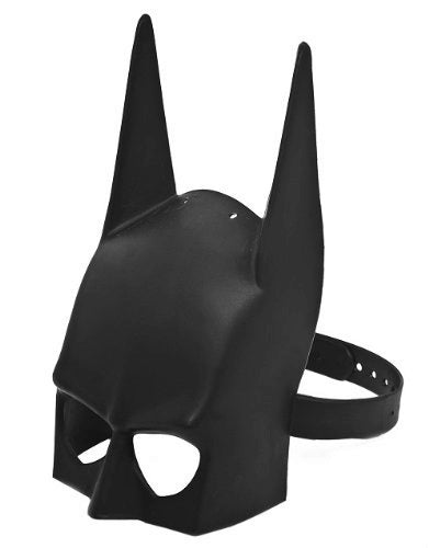 Batman 3/4 PVC Adjustable Child Size Half Face Mask by HalloweenStore.com