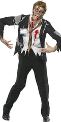 Men's Worked To Death Office Worker Zombie Costume Adult Male Medium by HalloweenStore.com
