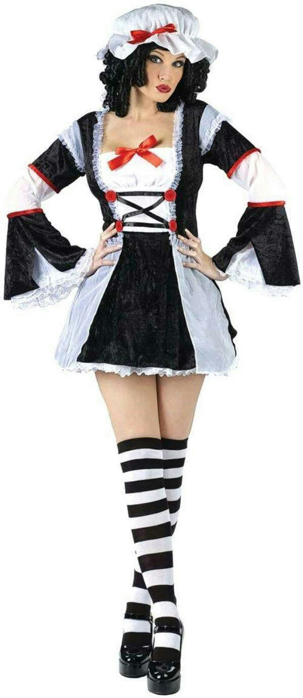 Rag Darlin' Sexy Women's Rag Doll Adult Costume Size S/M 2-8 by HalloweenStore.com