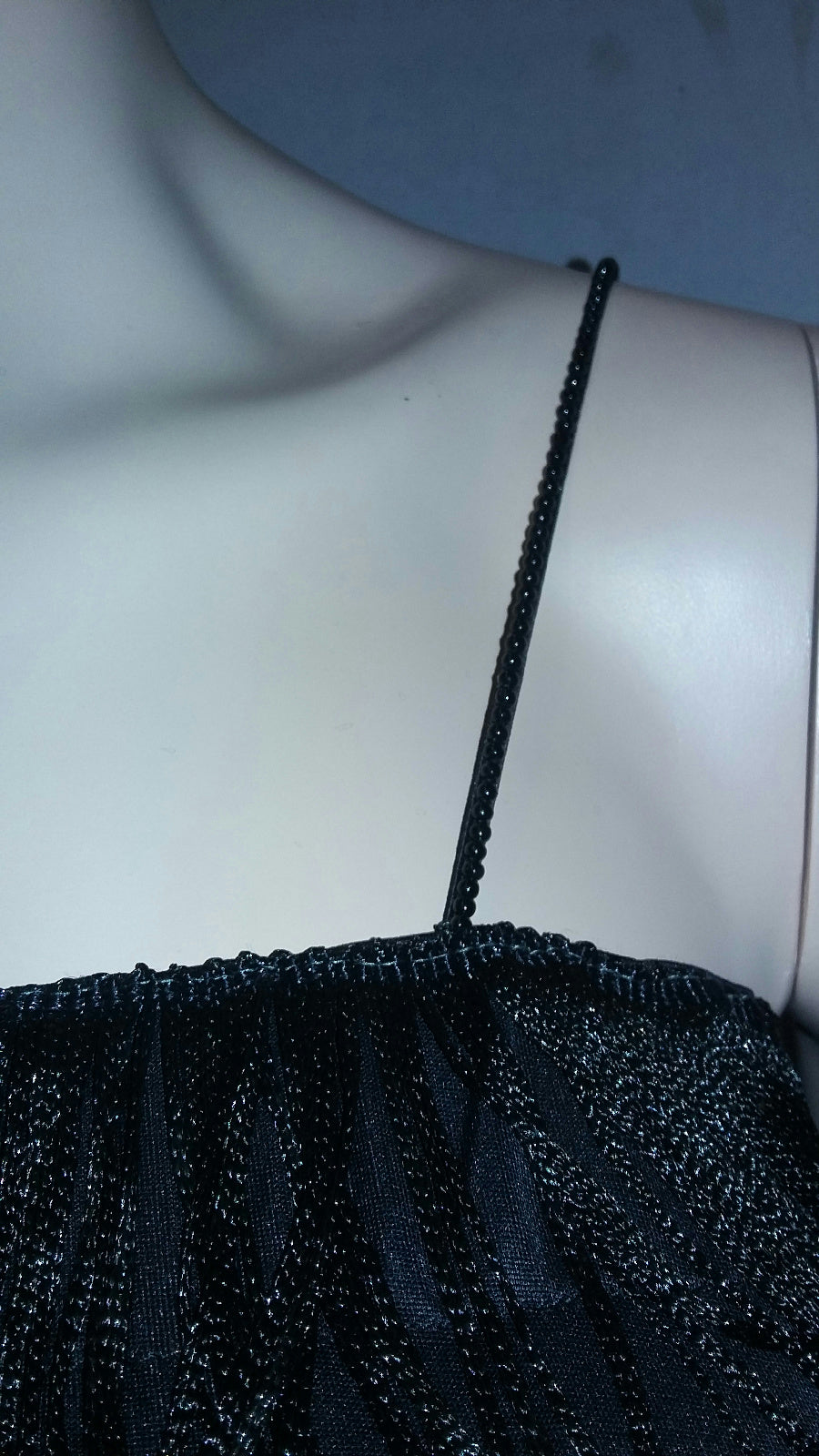 Women's Black 1920's Deluxe Flapper 8 Tiered Fringe Costume Dress Beaded Straps by HalloweenStore.com