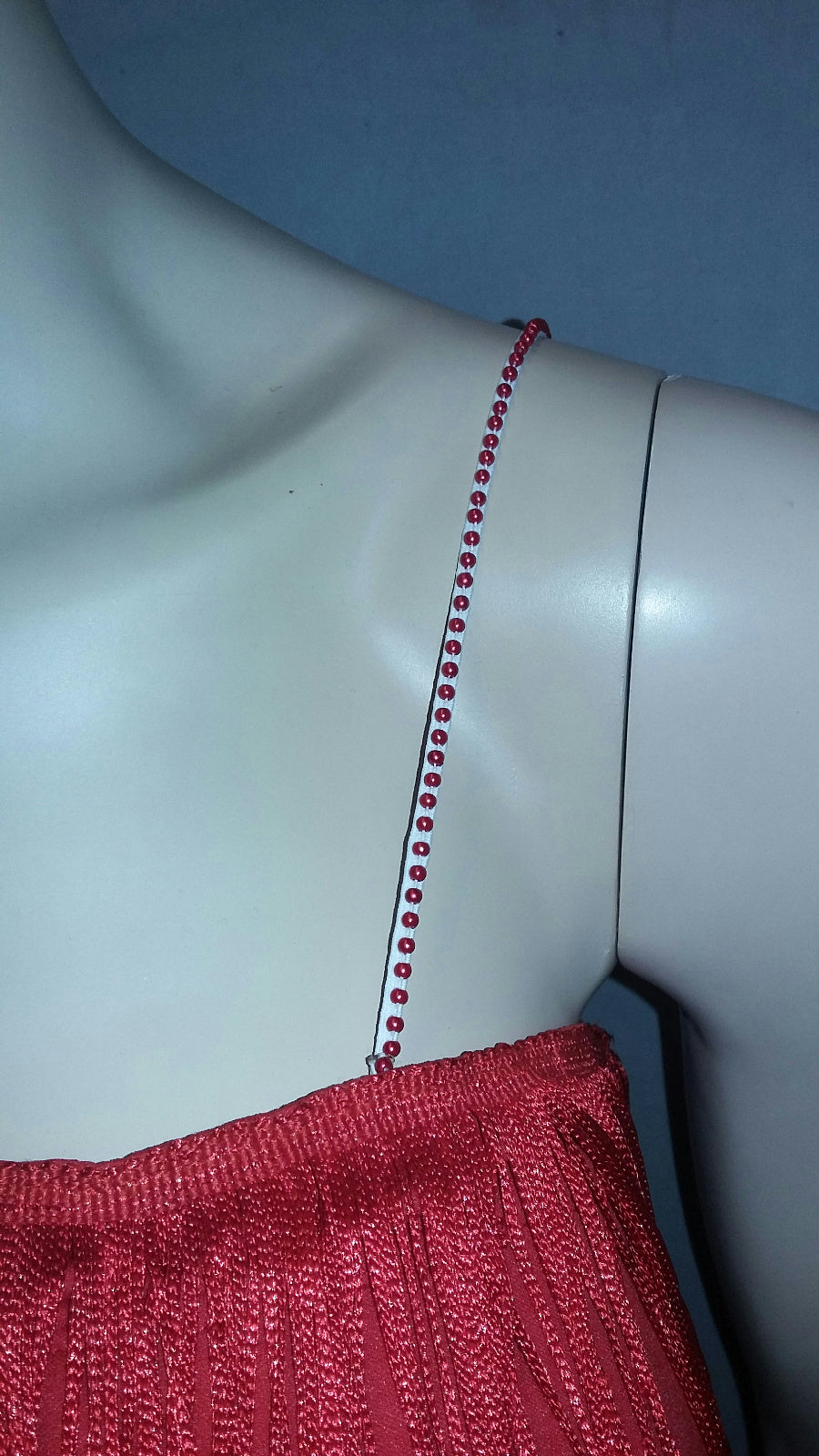 Women's Red 1920's Deluxe Flapper 4 Tiered Fringe Costume Dress Beaded Straps by HalloweenStore.com