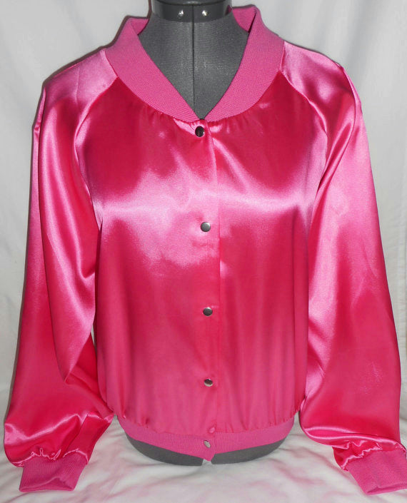 Deluxe Quality Pink Lady Costume Jacket Grease Pink Ladies Size XS by HalloweenStore.com