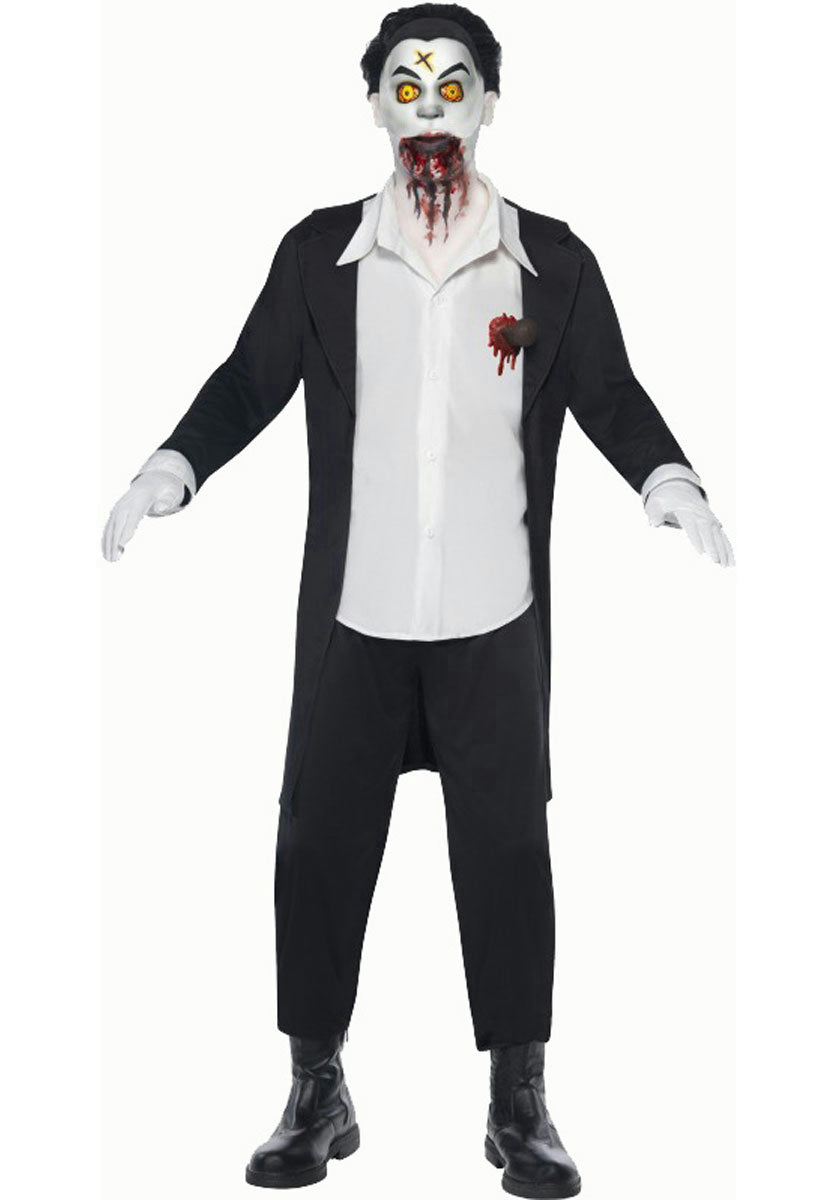 Living Dead Dolls Haemon Horror Men's Vampire Doll Adult Costume Size Small by HalloweenStore.com