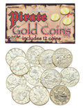 12 Fake Pirate Gold Coins Costume Accessory by HalloweenStore.com