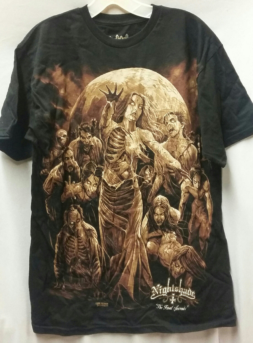 Nightshade Black Series Beautiful Horror The Final Seconds T-Shirt Sz Medium by HalloweenStore.com
