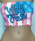 Forplay White Trash Flag Airbrush Tube Top Costume Accessory One Size by HalloweenStore.com