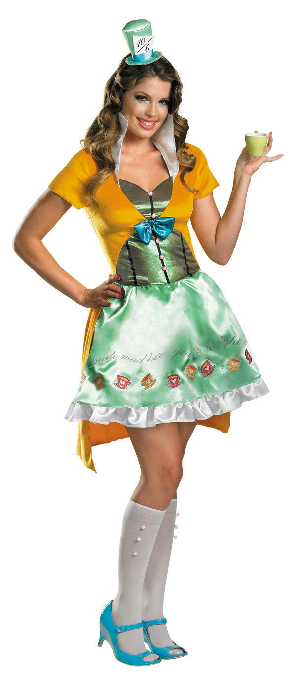 Disguise Sassy Mad Hatter Sexy Deluxe Women's Adult Costume Small 4-6 by HalloweenStore.com