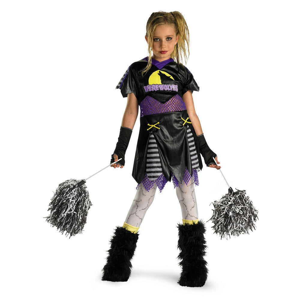 D/ceptions Werewolf Wolf Pack Leader Cheerleader Child Girls Costume Medium 7-8 by HalloweenStore.com
